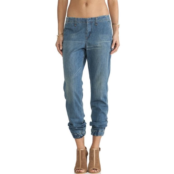 RAG & BONE Pajama Jogger Jeans DRAKES Medium Wash - Picture 5 of 12